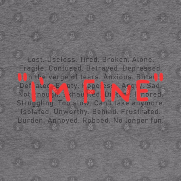 Spoonie Species: "I'm fine..." by spooniespecies